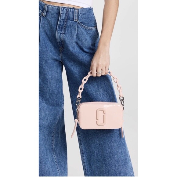 Marc Jacobs The Snapshot Patent Camera Bag In Pink - Picture 2 of 13